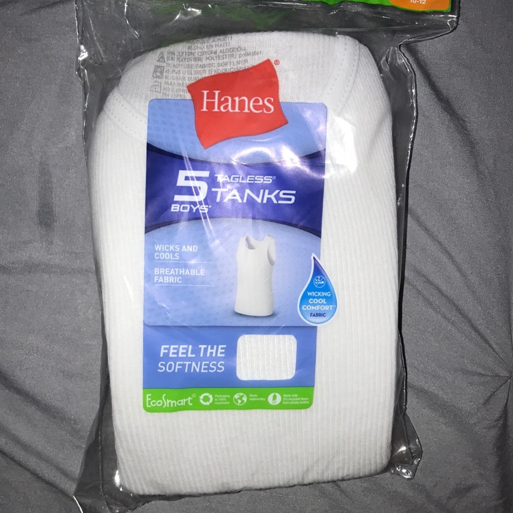 tagless white tanks